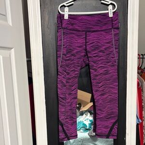 lululemon athletica Purple Wave Print Athletic Shorts